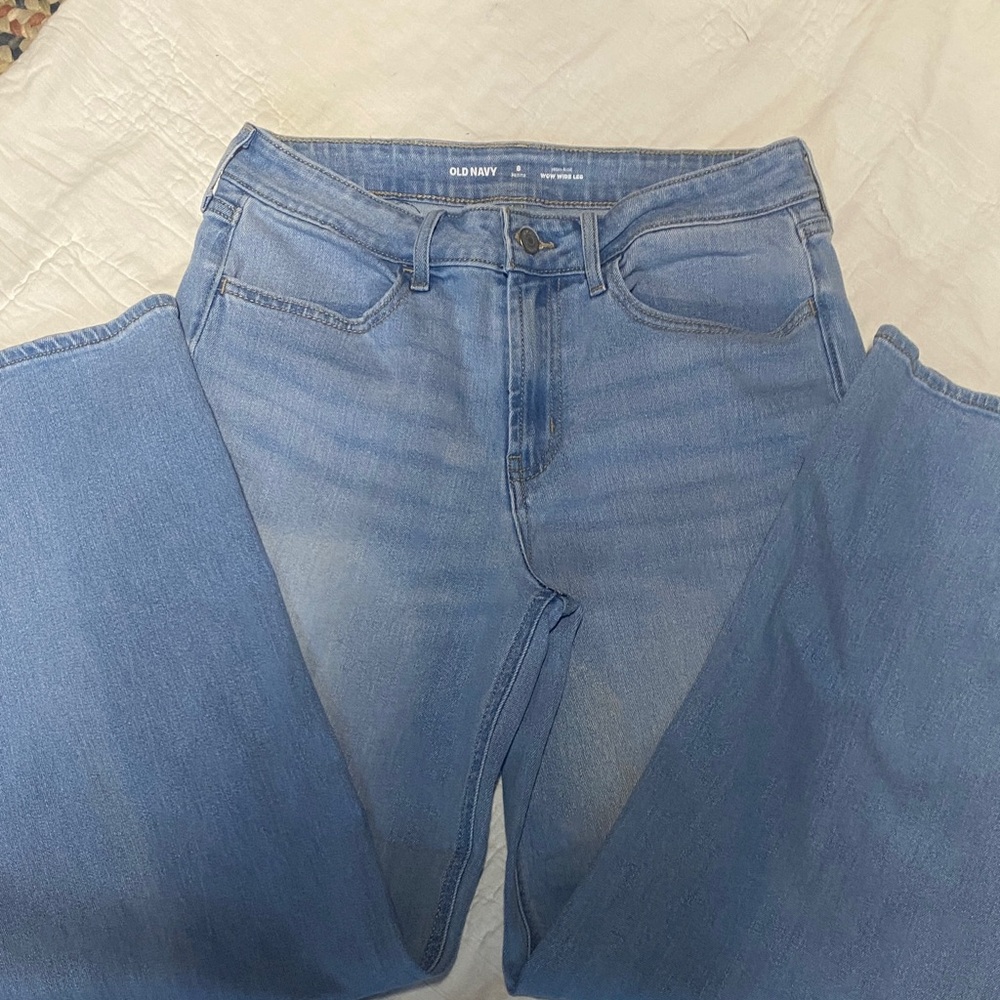 Old Navy Women's Light Blue wide Leg Jeans